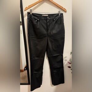 Zara Woman’s Faux Leather Black Pants